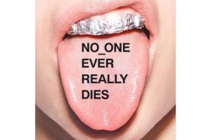 Album artwork showing teeth wrapped in aluminium foil with the tongue being exposed