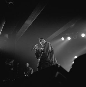 Nasty Nas performing live on stage in 2003